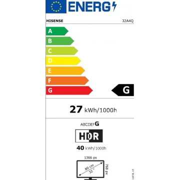 Hisense Smart Τηλεόραση 32" HD Ready LED A4Q (2025) 32A4Q
